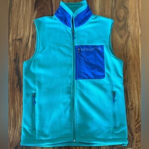 NEW Vineyard Vines Sport Fleece Vest Men’s S Small Women's M L Green Blue Unisex